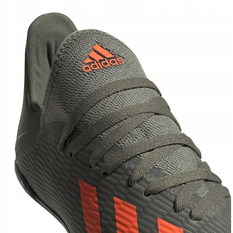 Botas de fútbol adidas X 19.3 Tf Jr EF8375 caqui 3