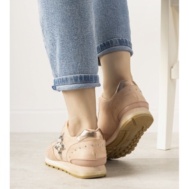 Zapatillas deportivas rosas decoradas con tachuelas Ruler rosado 2