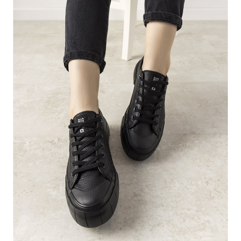 Zapatillas de mujer Gooby Black Big Star negro 1