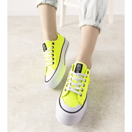 Alexa zapatillas amarillas de neón Big Star para mujer amarillo 2