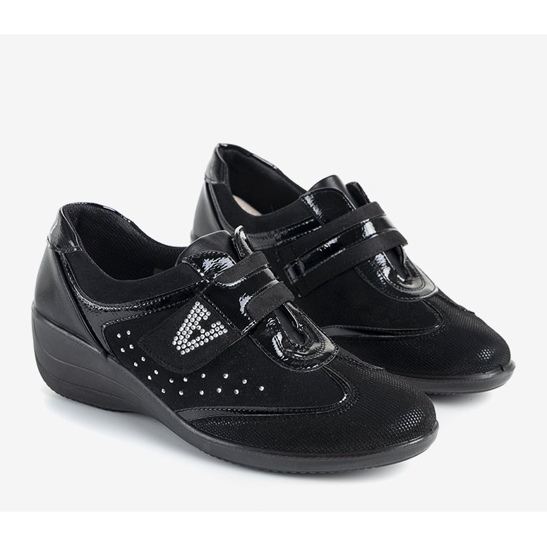 Tacones de cuña Merante negros 1