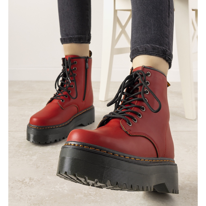 Botas de mujer madeline rojo 2 Botas de mujer madeline rojo 2