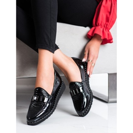 Filippo Zapatos de cuero de moda negro 2