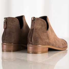 Botas de ante con abertura VINCEZA marrón 3
