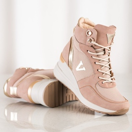Zapatillas altas VINCEZA rosa 1
