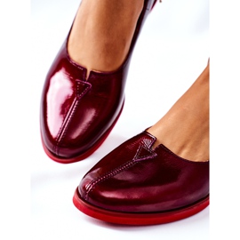 Zapatos Piel Lacada Maciejka 05035-23 Burdeos rojo 2