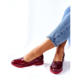 Zapatos Piel Lacada Maciejka 05035-23 Burdeos rojo 4