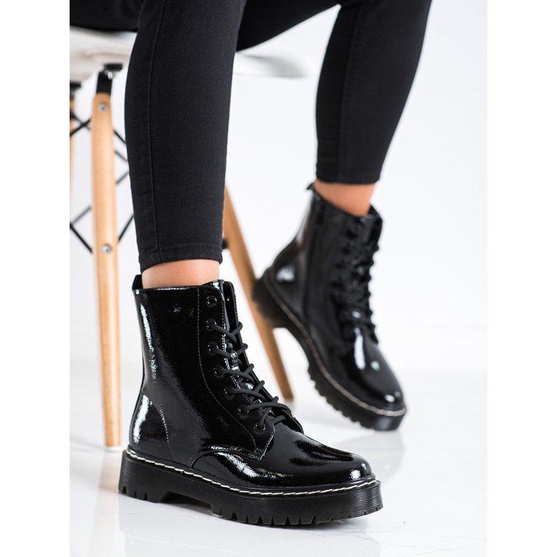 S. BARSKI Botas con cordones en la plataforma S.BARSKI negro 2 S. BARSKI Botas con cordones en la plataforma S.BARSKI negro 2