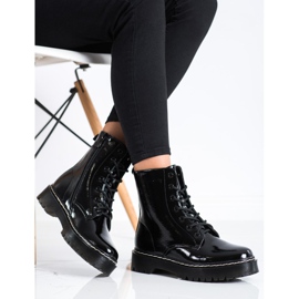 S. BARSKI Botas con cordones en la plataforma S.BARSKI negro 3