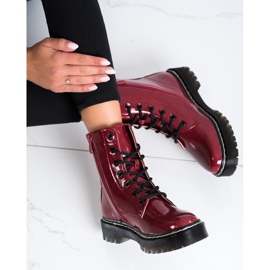 S. BARSKI Botas con cordones en la plataforma S.BARSKI rojo 4