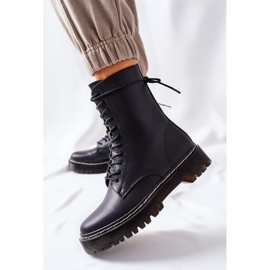 S.Barski Botas de trabajo para mujer Corydon negras negro 4