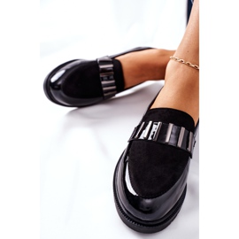 S.Barski Brogues de mujer lacados en negro Montius 8