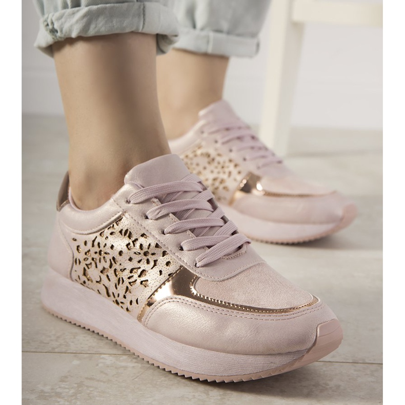 Zapatillas deportivas rosas con estampado Festival calado 2