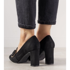 Zapatos negros en un poste con hebilla Promise 1 Zapatos negros en un poste con hebilla Promise 1