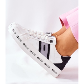 Zapatillas de cuero On The Big Star II274071 Plataforma blanca blanco 7