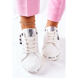 Zapatillas de cuero On The Big Star II274071 Plataforma blanca blanco 4