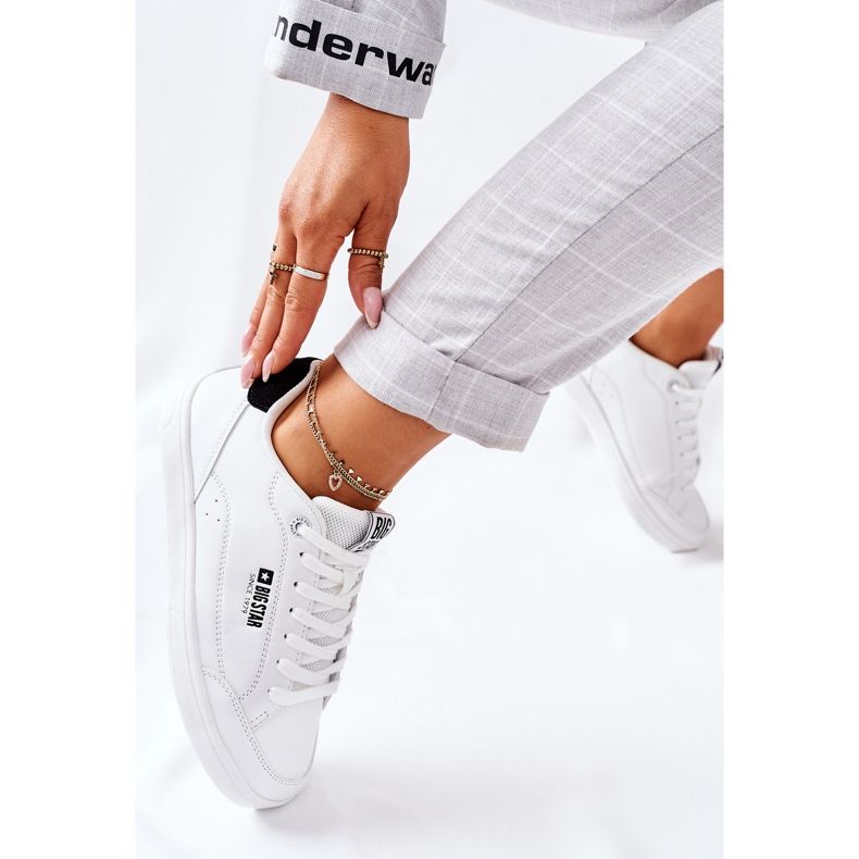 Zapatillas de Mujer en Piel Memory Foam Big Star II274319 Blanco 1 Zapatillas de Mujer en Piel Memory Foam Big Star II274319 Blanco 1