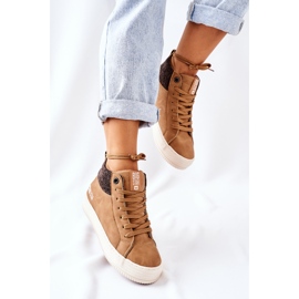Zapatillas altas con aislamiento Big Star II274145 Camel marrón 2