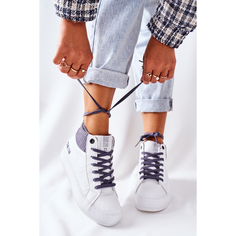 Deportivas con aislamiento alto Big Star II274144 Blanco-Gris 2