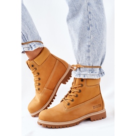Botas de montaña de piel para mujer Big Star II274447 Camel marrón 4