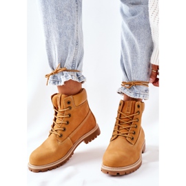 Botas de montaña de piel para mujer Big Star II274447 Camel marrón 3