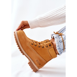 Botas de montaña de piel para mujer Big Star II274447 Camel marrón 5