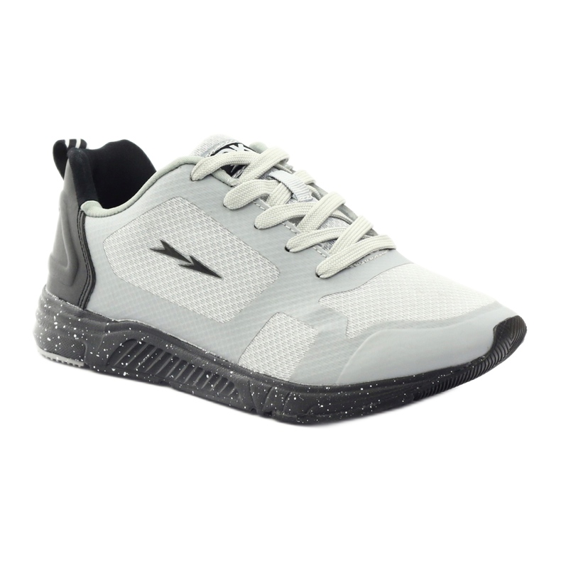 DK Zapatos deportivos femeninos empatados 17049 gris negro 1 DK Zapatos deportivos femeninos empatados 17049 gris negro 1