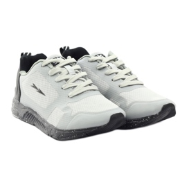 DK Zapatos deportivos femeninos empatados 17049 gris negro 4 DK Zapatos deportivos femeninos empatados 17049 gris negro 4