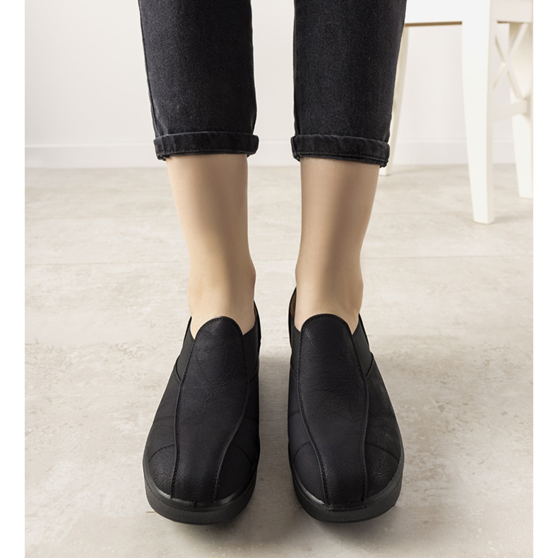 Zapatos negros con suela alta Spike 1 Zapatos negros con suela alta Spike 1