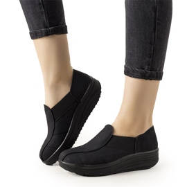 Zapatos negros con suela alta Spike 2