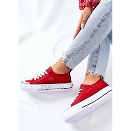 Zapatillas On the Big Star II274025 Red platform rojo 1