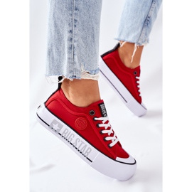 Zapatillas On the Big Star II274025 Red platform rojo 4