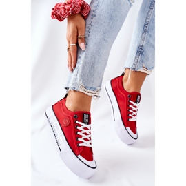 Zapatillas On the Big Star II274025 Red platform rojo 7