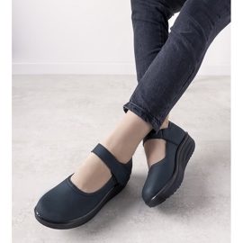 Zapatos azul marino con suela gruesa Lumen 2