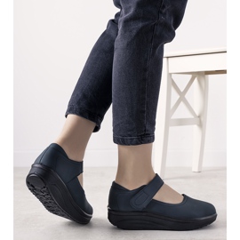 Zapatos azul marino con suela gruesa Lumen 1