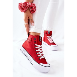Zapatillas altas On The Big Star II274018 Red Platform rojo 2