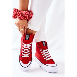 Zapatillas altas On The Big Star II274018 Red Platform rojo 4