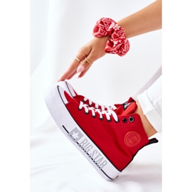 Zapatillas altas On The Big Star II274018 Red Platform rojo 6