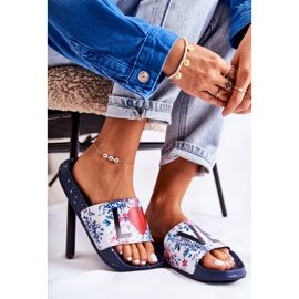 Zapatillas de goma Big Star Love DD274A257 Azul marino multicolor 3