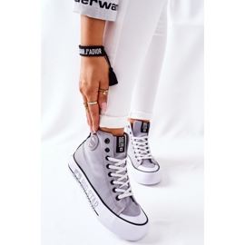 Zapatillas altas On The Big Star II274016 Grey Platform gris 11