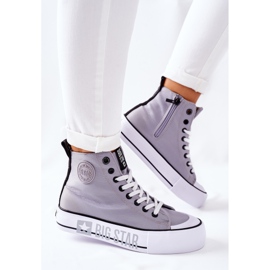 Zapatillas altas On The Big Star II274016 Grey Platform gris 12