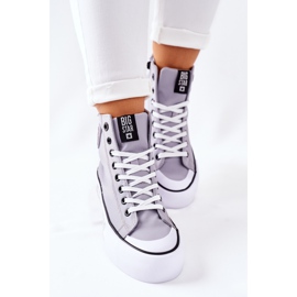 Zapatillas altas On The Big Star II274016 Grey Platform gris 14