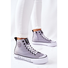 Zapatillas altas On The Big Star II274016 Grey Platform gris 15