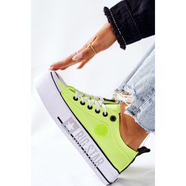 Zapatillas On The Big Star II274022 plataforma amarillo neón 1