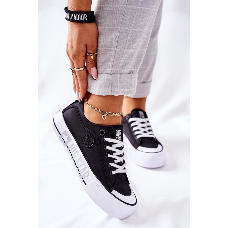 Zapatillas On The Big Star II274019 Negro Plataforma 2