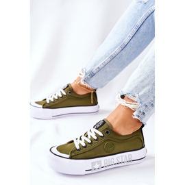 Zapatillas On the Big Star II274024 Plataforma caqui verde 6