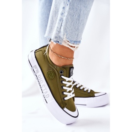 Zapatillas On the Big Star II274024 Plataforma caqui verde 3