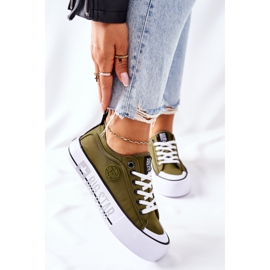 Zapatillas On the Big Star II274024 Plataforma caqui verde 2