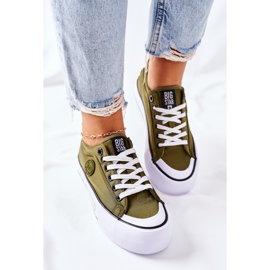 Zapatillas On the Big Star II274024 Plataforma caqui verde 4