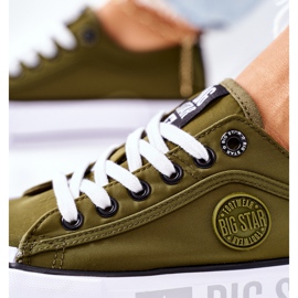 Zapatillas On the Big Star II274024 Plataforma caqui verde 7